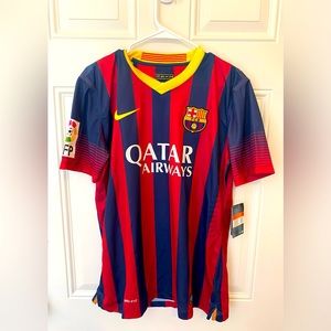 Brand New Large Nike Dri-Fit Qatar Airways Messi Jersey